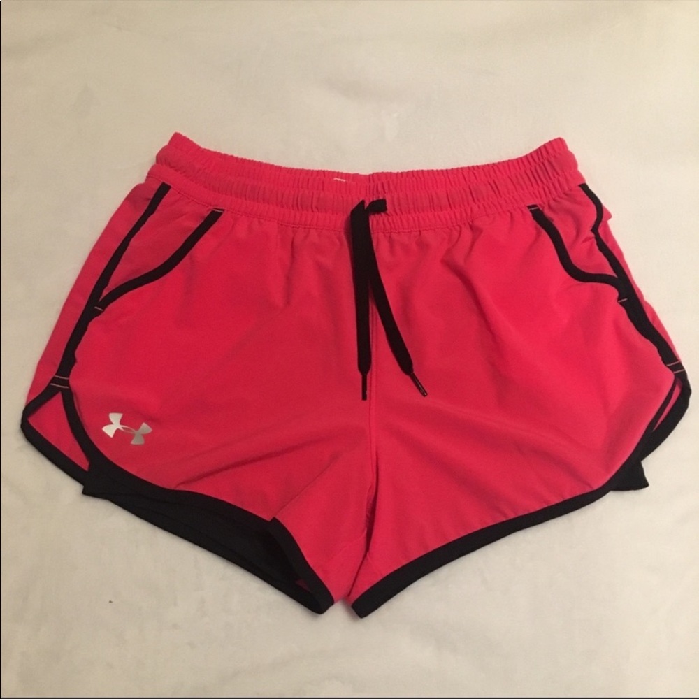 Under Armour pink heat gear shorts